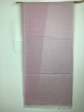 コチニール染　ジャガード織スカーフ　綿100％　43×185cm