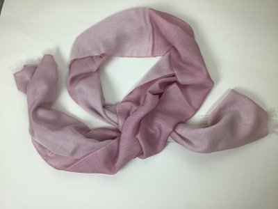 画像2: コチニール染　ジャガード織スカーフ　綿100％　43×185cm